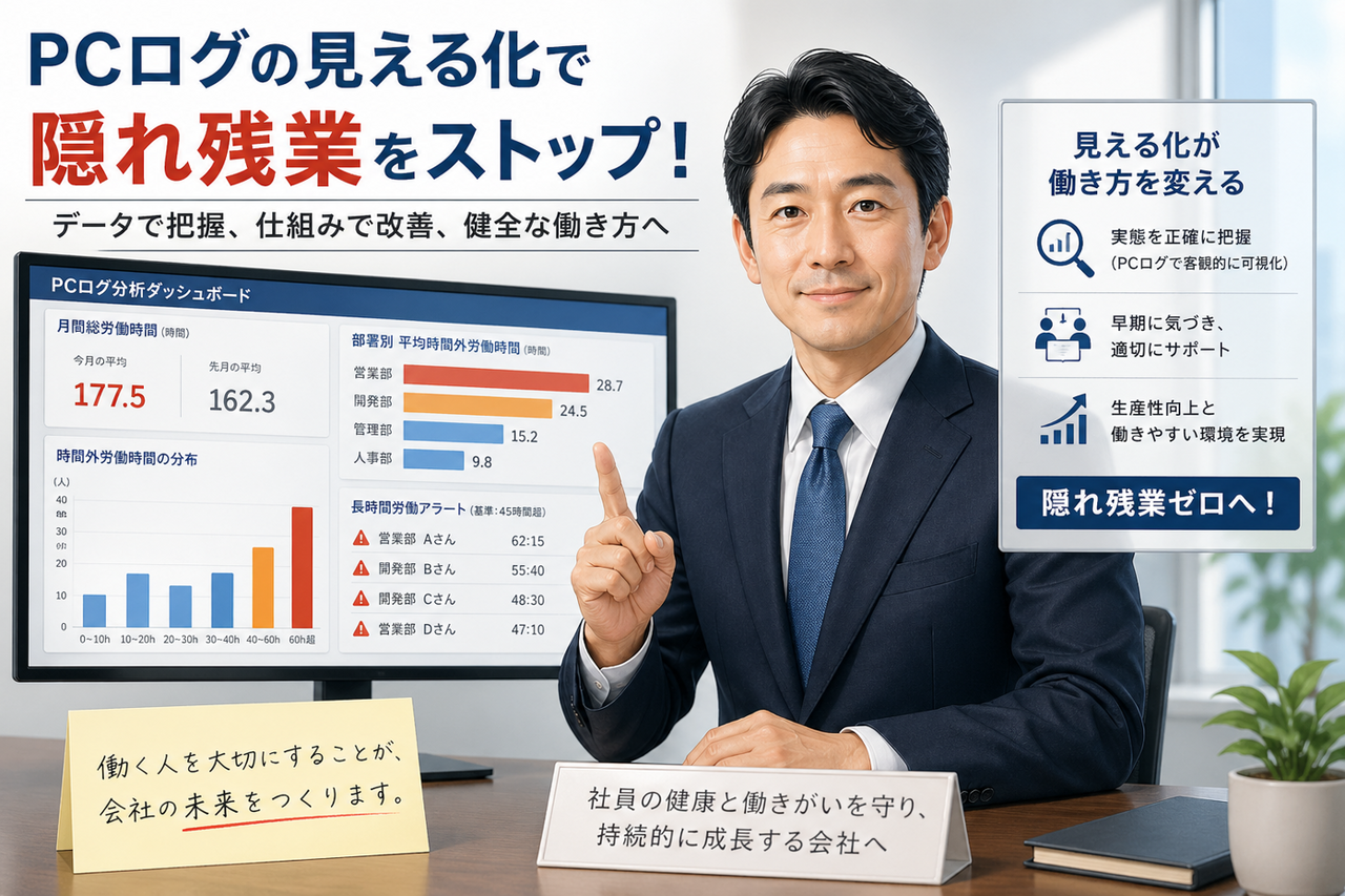 ステルス残業を防止　クラウドで現場事務所の勤務状況を管理