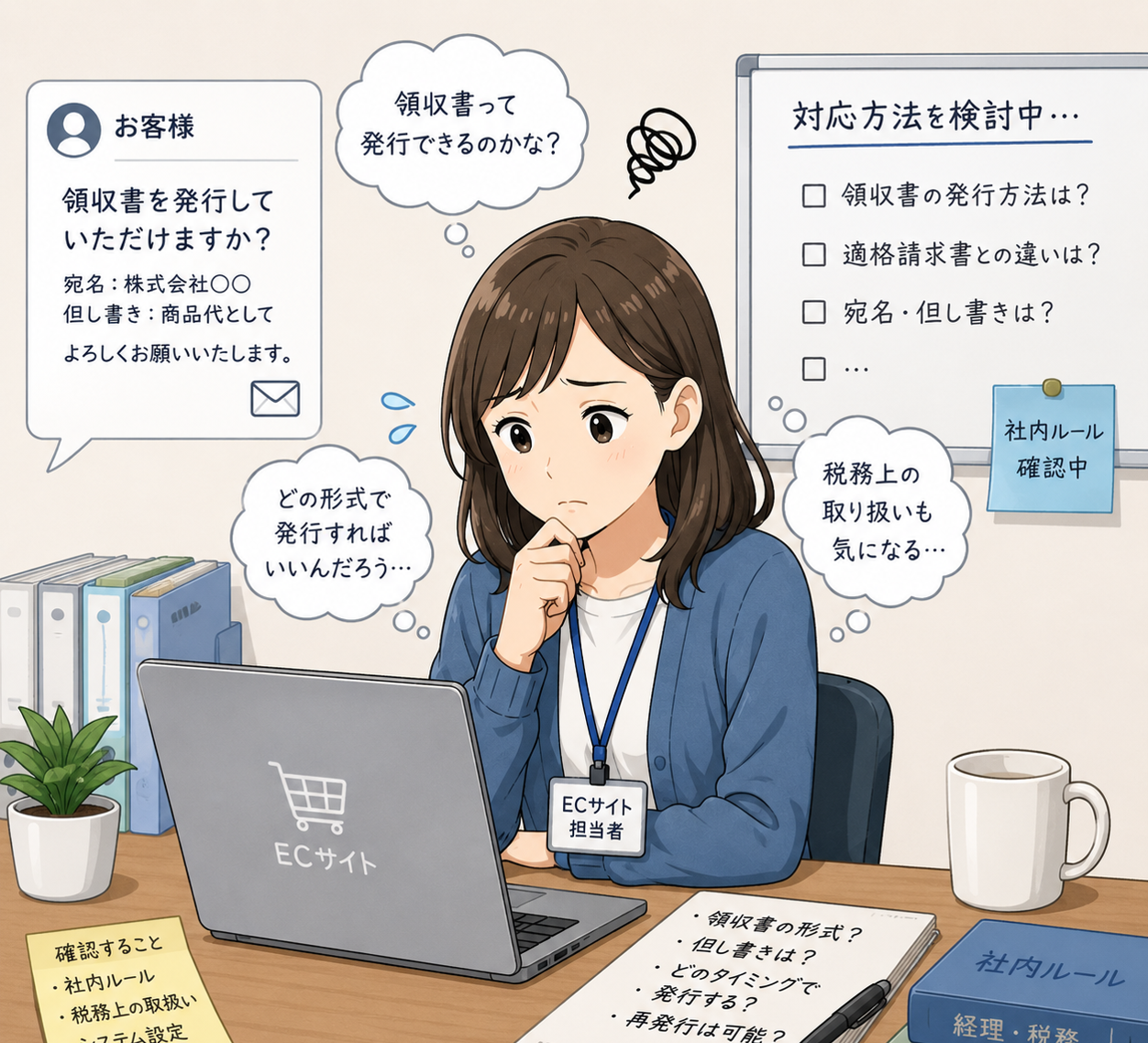 ECサイト運用の常識　領収書は誰が出す？